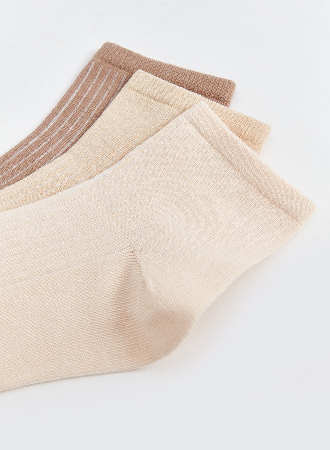 LC WAIKIKI Women's Plain Ankle Socks 3-packs  - Image 3