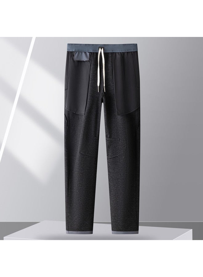 Fapai Winter Fleece Casual Pants Unisex Outdoor Casual Drawstring Waist Long Pants Softshell Pants - Image 3