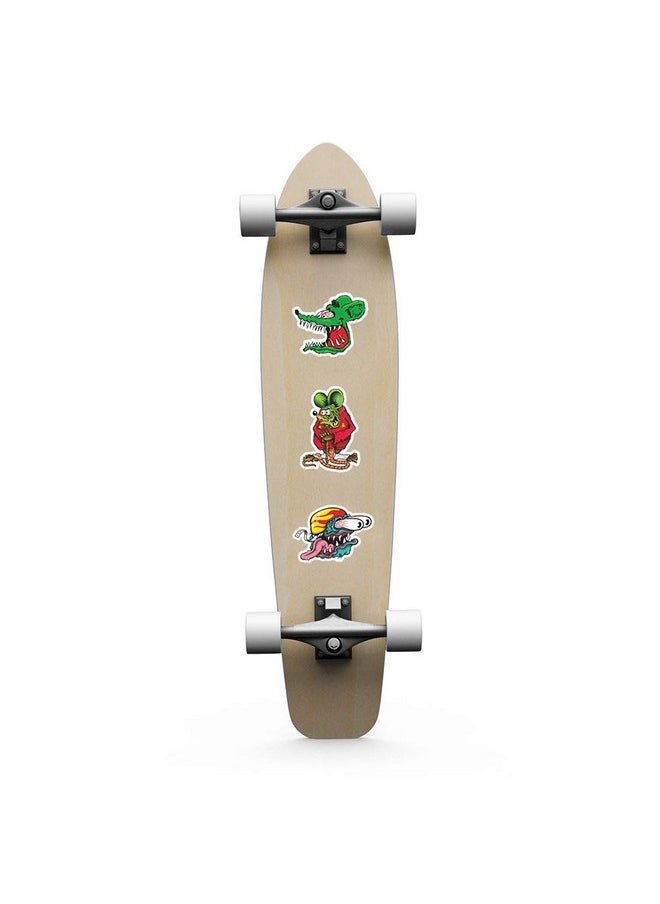 NObranded - 50Pcs Rat Fink Waterproof Stickers For Water Bottle Cup Laptop Bike Skateboard Luggage Box Vinyl Graffiti Patches Brwj - Image 1