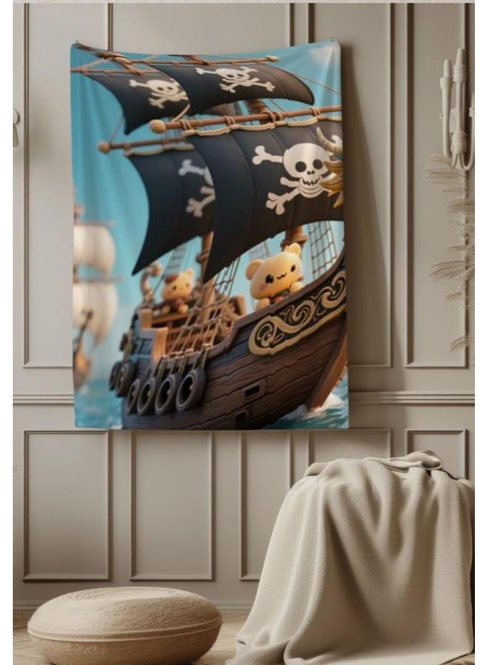 عام بطانية رقيقة من الفانيلا الكرتونية للأطفال والرضع (دافئة ومريحة، ومناسبة للنوم والألعاب) 70 سم * 100 سم - Image 3