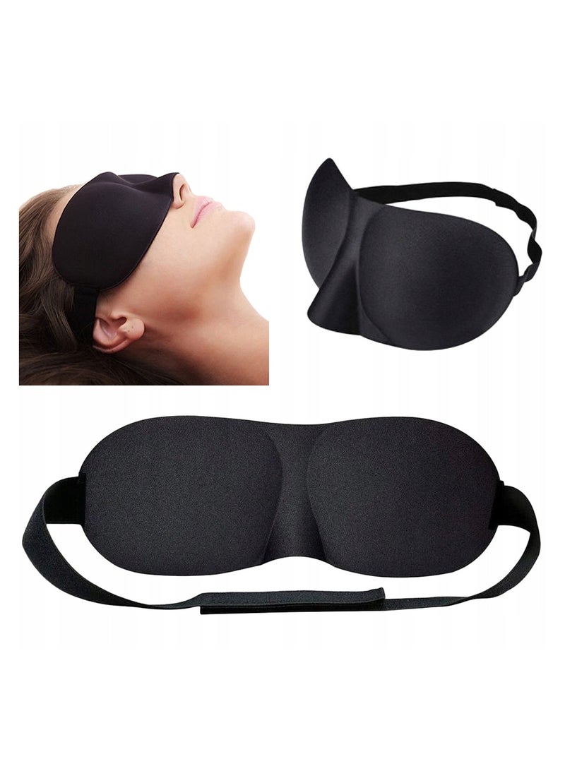 قناع عين ثلاثي الأبعاد، غطاء للعين، قناع نوم، حجب الضوء - Image 1