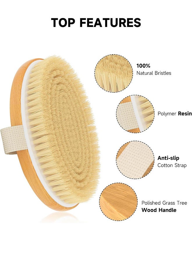 مجموعة فرشاة الجسم السيليكونية مع شعيرات ناعمة وقاسية، فرشاة ظهر مزدوجة الجوانب ذات مقبض طويل لتقشير الجسم للاستخدام الرطب أو الجاف، فرشاة تقشير الجسم اللطيفة في الدش، لوفة سيليكون، تصريف لمفاوي، فرشاة تقشير مع نتوءات تدليك ناعمة، فرشاة دش لتقشير الجسم. - Image 5