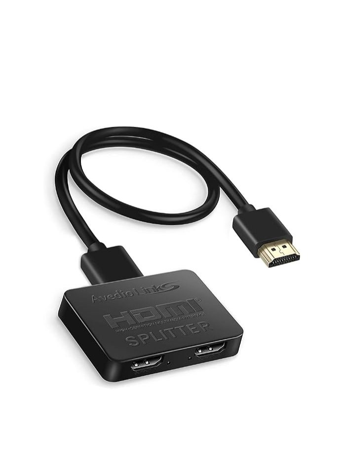 avedio links HDMI Splitter 1 in 2 Out【with 4ft HDMI Cable 】 4K HDMI avedio links HDMI Splitter 1 in 2 Out【with 4ft HDMI Cable 】 4K HDMI Splitter for Dual Monitors Duplicate/Mirror OnlySplitter for Dual Monitors Duplicate/Mirror Only - Image 1