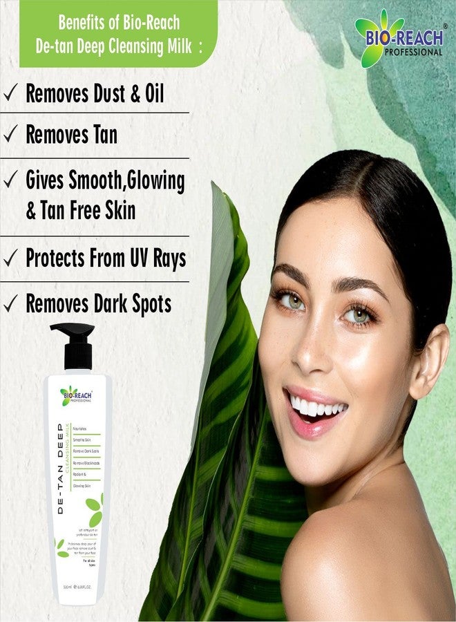 BIO-REACH DE-TAN Deep Cleansing Milk (PACK OF 2)(500ml) - Image 3