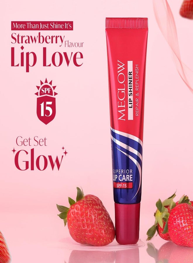 Meglow by Leeford | Lip Shiner | Repair & Replenish | SPF 15 Lip Shiner for Lip Care | Lip Balm for Shiny Lips | Lip Balm for Chapped Lips Pack of 5 (15g each) - Image 2