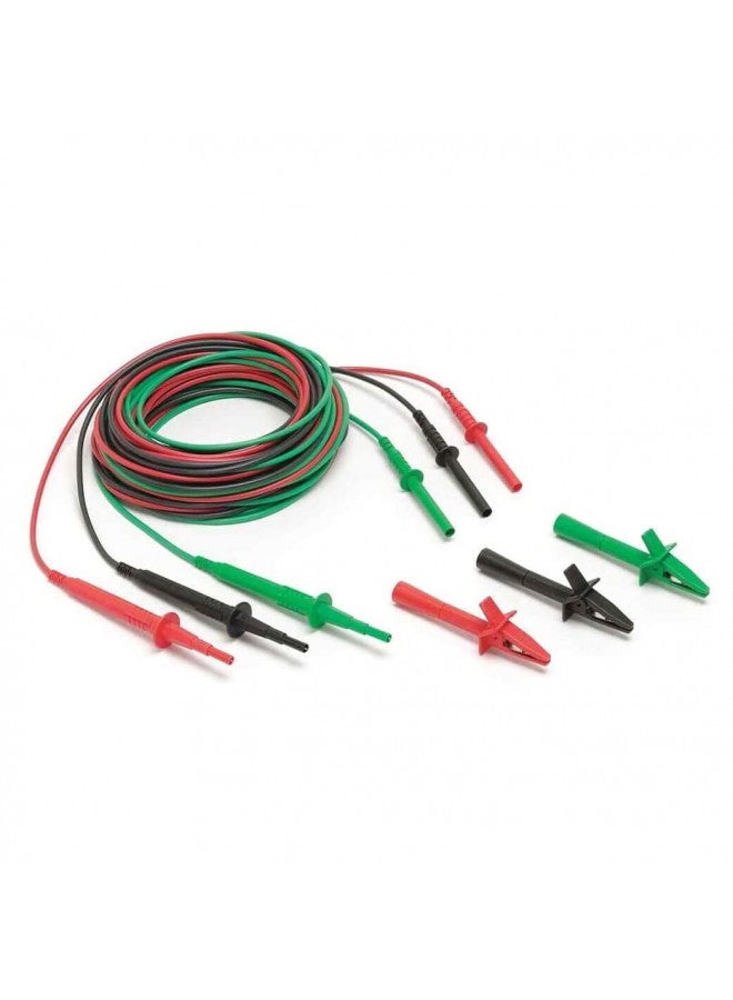 FLUKE Fluke TL1550B 3 Piece Test Lead Set with Alligator Clips, 5000V DC Voltage, 20A Current, 103-25/128" Cable Length  - Image 1