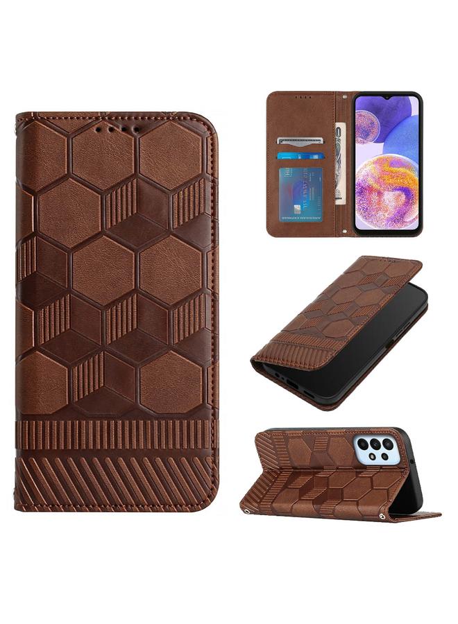 إيروريكس جراب لهاتف Samsung Galaxy A23 5G جراب هاتف جلدي مغناطيسي بتصميم كرة قدم - Image 1