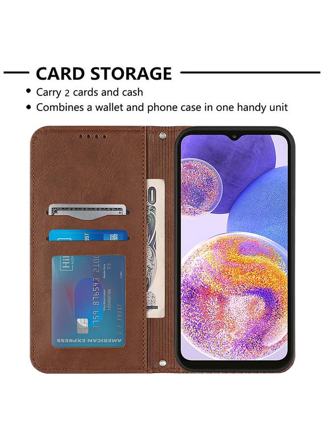 إيروريكس جراب لهاتف Samsung Galaxy A23 5G جراب هاتف جلدي مغناطيسي بتصميم كرة قدم - Image 4