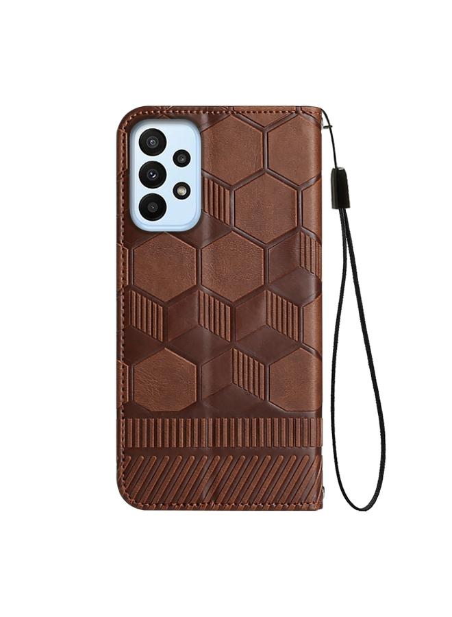 إيروريكس جراب لهاتف Samsung Galaxy A23 5G جراب هاتف جلدي مغناطيسي بتصميم كرة قدم - Image 3