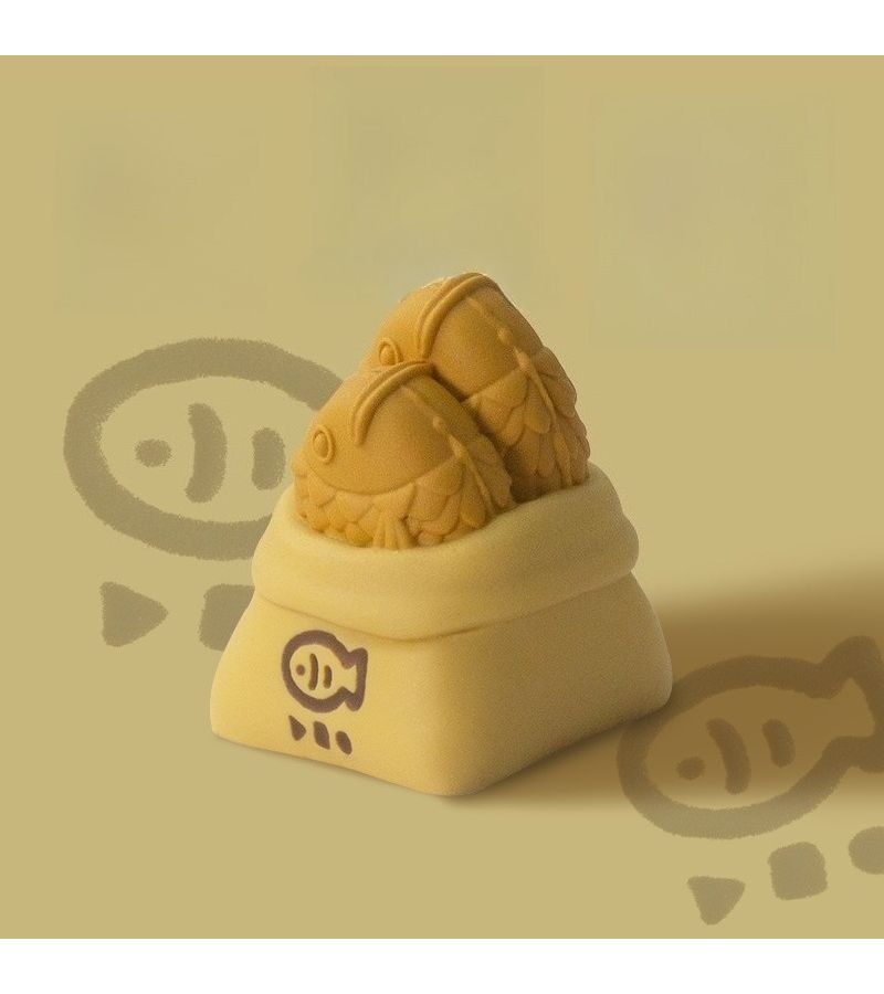 أغطية مفاتيح ميكانيكية لسوشي الأرنب تتميز بكرات الأخطبوط وكعك السمك والنقانق - Image 4