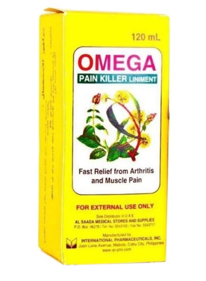 Omega Fast Relief Pain Killer Liniment 120ml