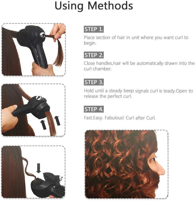 MACLOOM Professional Pro Perfect Ladies Curly Hair Machine Curl Secret Hair Curler Roller with Revolutionary Automatic Curling Technology for Women Girls Multicolor - Image 5