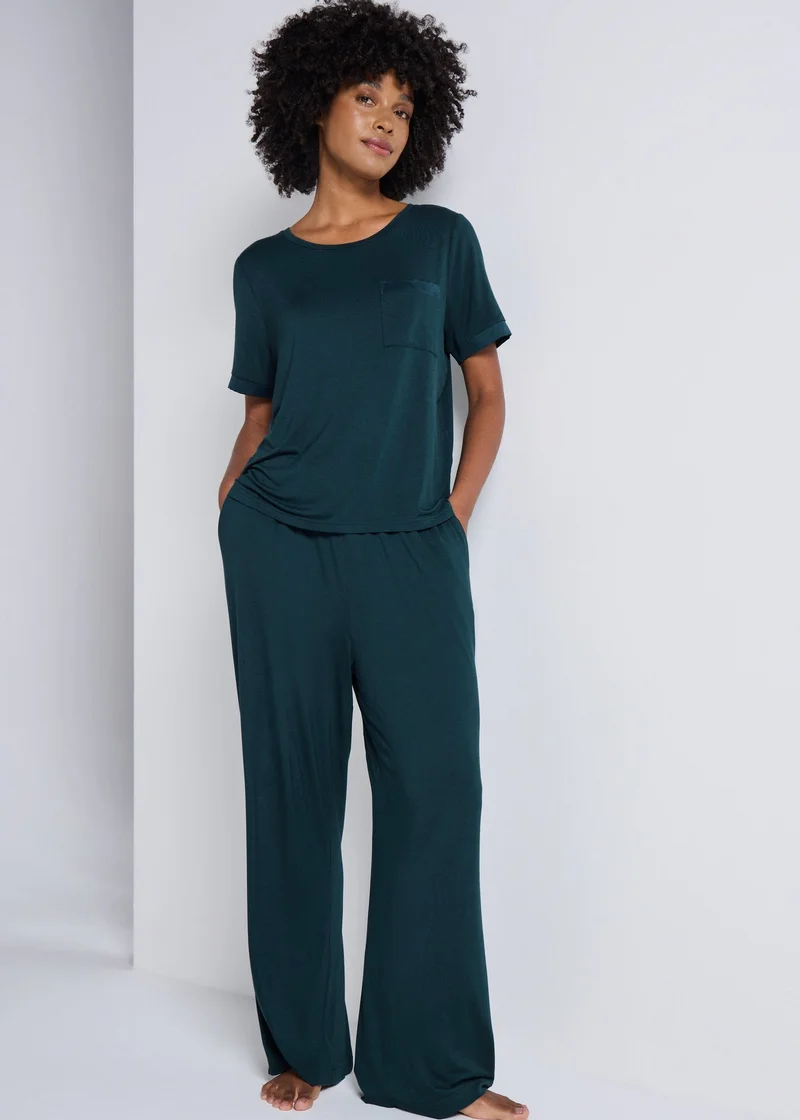 Matalan Teal Slouch Pyjama Top