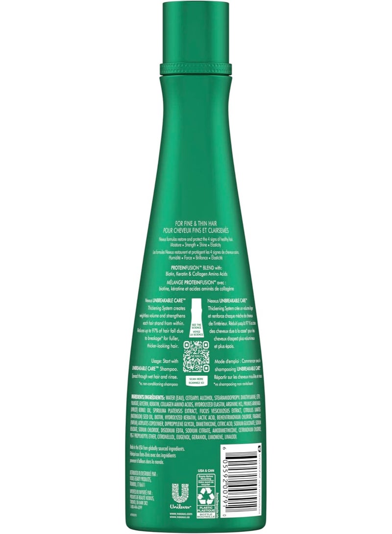 Nexxus Unbreakable Care Thickening Conditioner with Keratin, Collagen, Biotin for Fine and Thin Hair 13.5 oz - Image 2