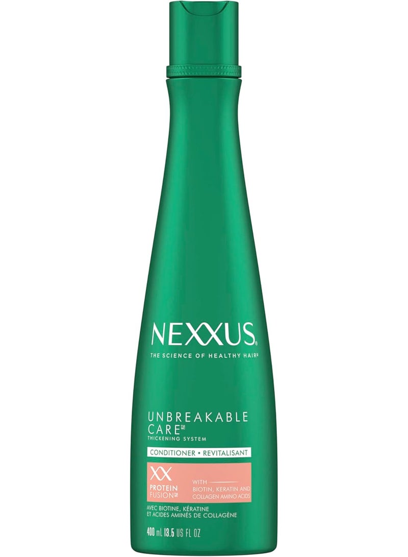 Nexxus Unbreakable Care Thickening Conditioner with Keratin, Collagen, Biotin for Fine and Thin Hair 13.5 oz - Image 1