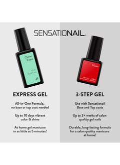 SensatioNail Sensationail Gel Nail Polish - At Home Gel Quick-Cure Polish - Glossy, Long-Lasting, No Dry Time - Lasts Up to 2 Weeks - Light Em' Up - 7.39 mL/0.25 fl oz  - Image 3
