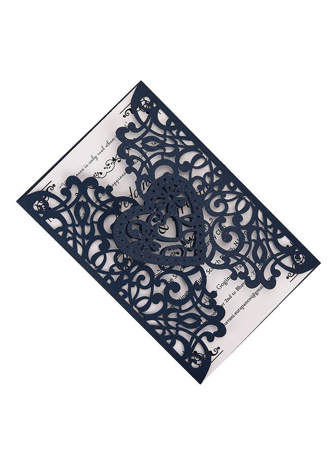 نيبمينينت مجموعة بطاقات زفاف مزينة بنقشة زهور مكونة من 10 قطع طراز D1223 - Image 2