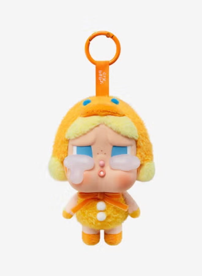 كراي بيبي قطعة واحدة من دمية CRY BABY المصنوعة من الفينيل على شكل وجه من القطيفة ذات السلسلة الكلاسيكية وإكسسوارات الحقيبة المعلقة - Image 1
