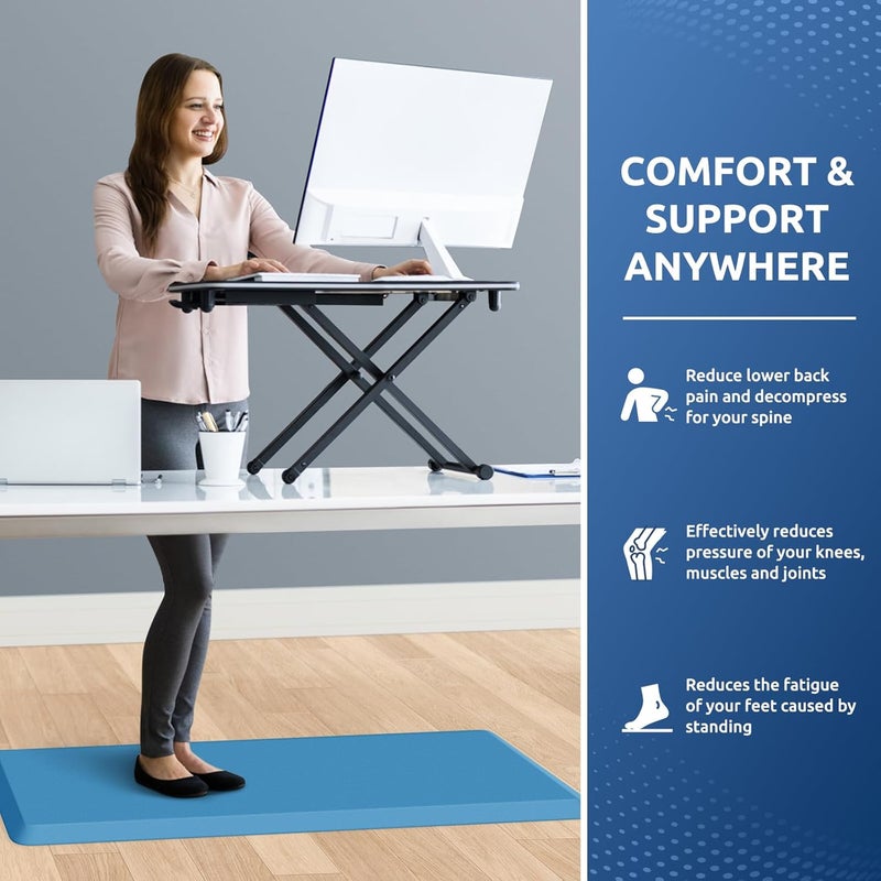 KitchenClouds Kitchen Mat Cushioned Anti Fatigue Kitchen Rug 0.75inch Waterproof Non Slip Kitchen Rugs and Mats Standing Desk Mat Comfort Floor Mats for Kitchen Sink Office (17.3"x39",Green) - Image 4