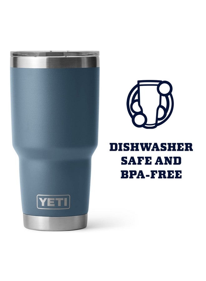 YETI Rambler 30 oz Tumbler, Stainless Steel, Vacuum Insulated with MagSlider Lid, Nordic Blue - Image 4