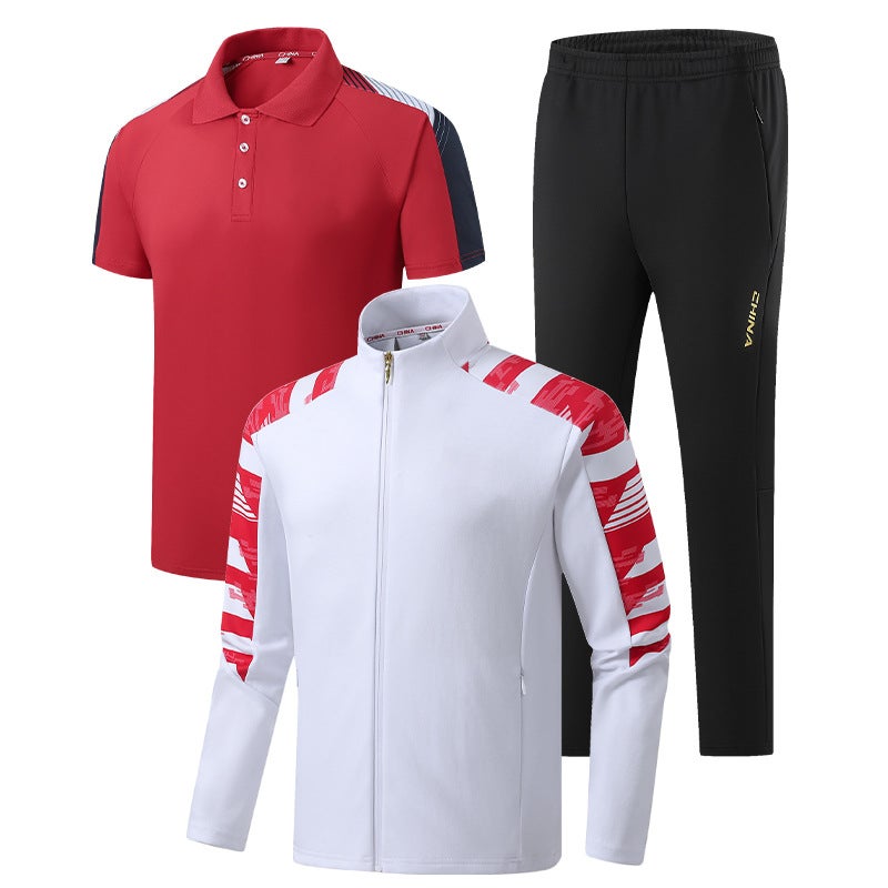 2025 Summer New Cotton National Sports Suit Chinese Team Appearance Group Suit Training Suit Couple Rest - Image 3