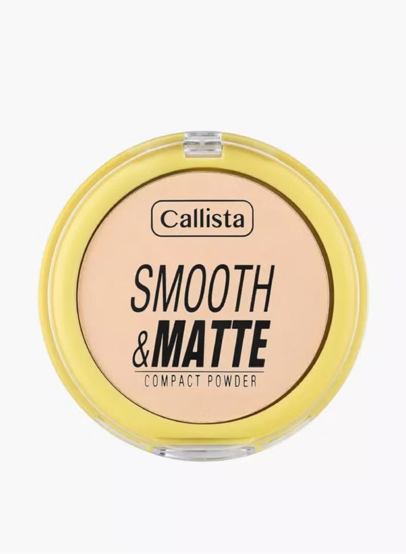 Callista Smooth & Matte Compact Face Powder 51 Soft Sand for Shine Control and Flawless Finish - Image 1