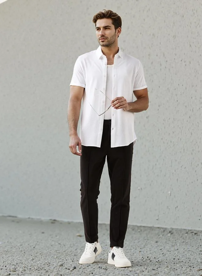 Iconic Iconic Textured Slim Fit Shirt
