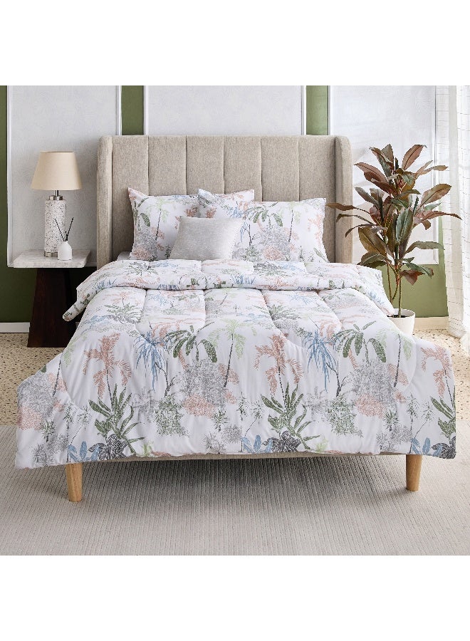 Home Box Valencia Arvika 5-Piece BIAB Printed Cotton Twin Comforter Set - 160x220 cm  - Image 3