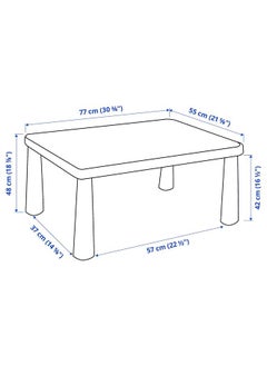 Children'S Table, In/Outdoor White, 77X55 Cm - pzsku/Z12BC264EA9625448B46FZ/45/_/1732532105/908366ac-f84b-4bad-88c4-fbecb484fcb6