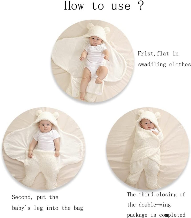 LinJie Baby Swaddle Wrap, Newborn Swaddle Blanket Sleeping Bag, Soothes The Fit 0-6 Months 100% Breathable Cotton Swaddlers Sleep Sack - Image 1