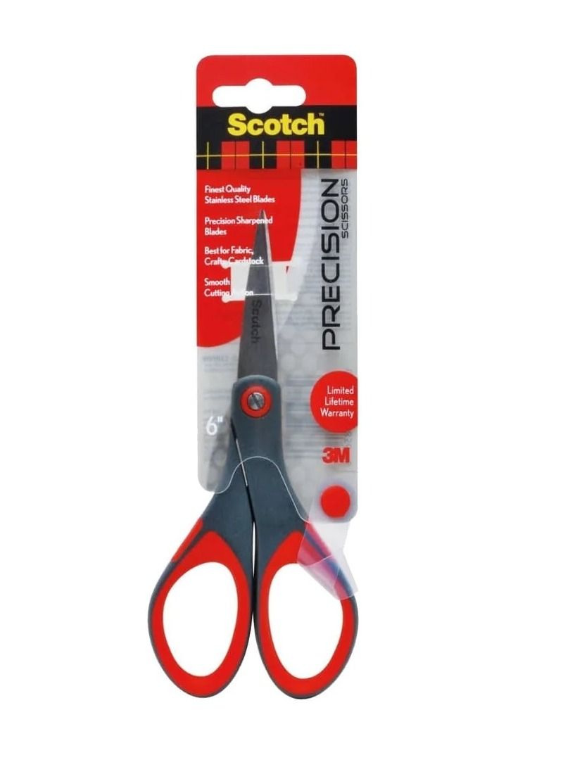 Scotch  6-Inch Precision Scissor With Stainless Steel Blades