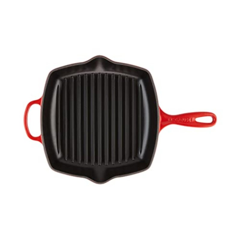 Enameled Cast Iron Signature Square Skillet Grill - Image 4