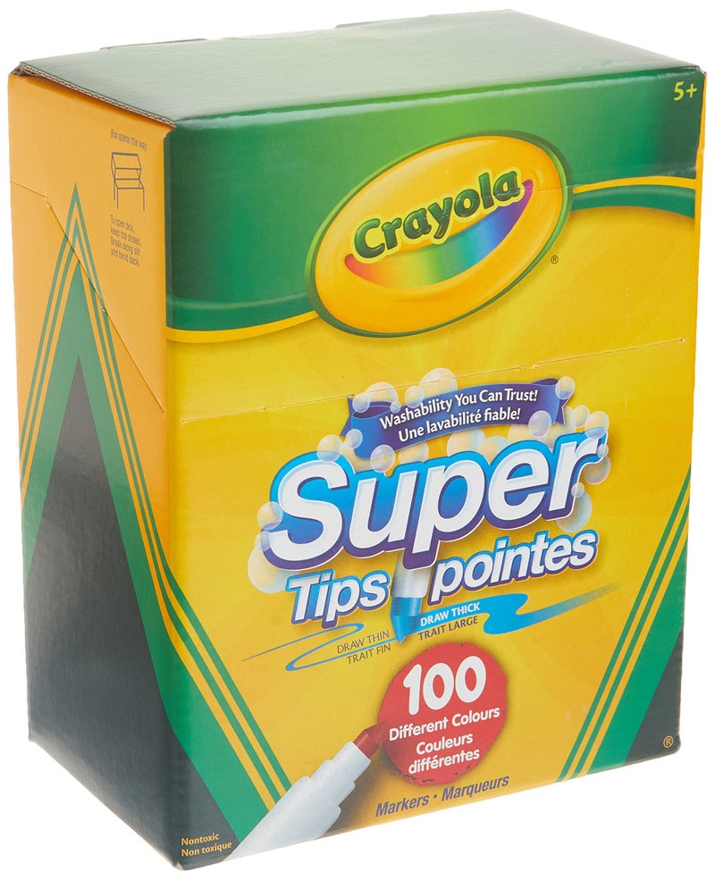 Crayola Super Tips Washable Markers 100 Count - Image 1