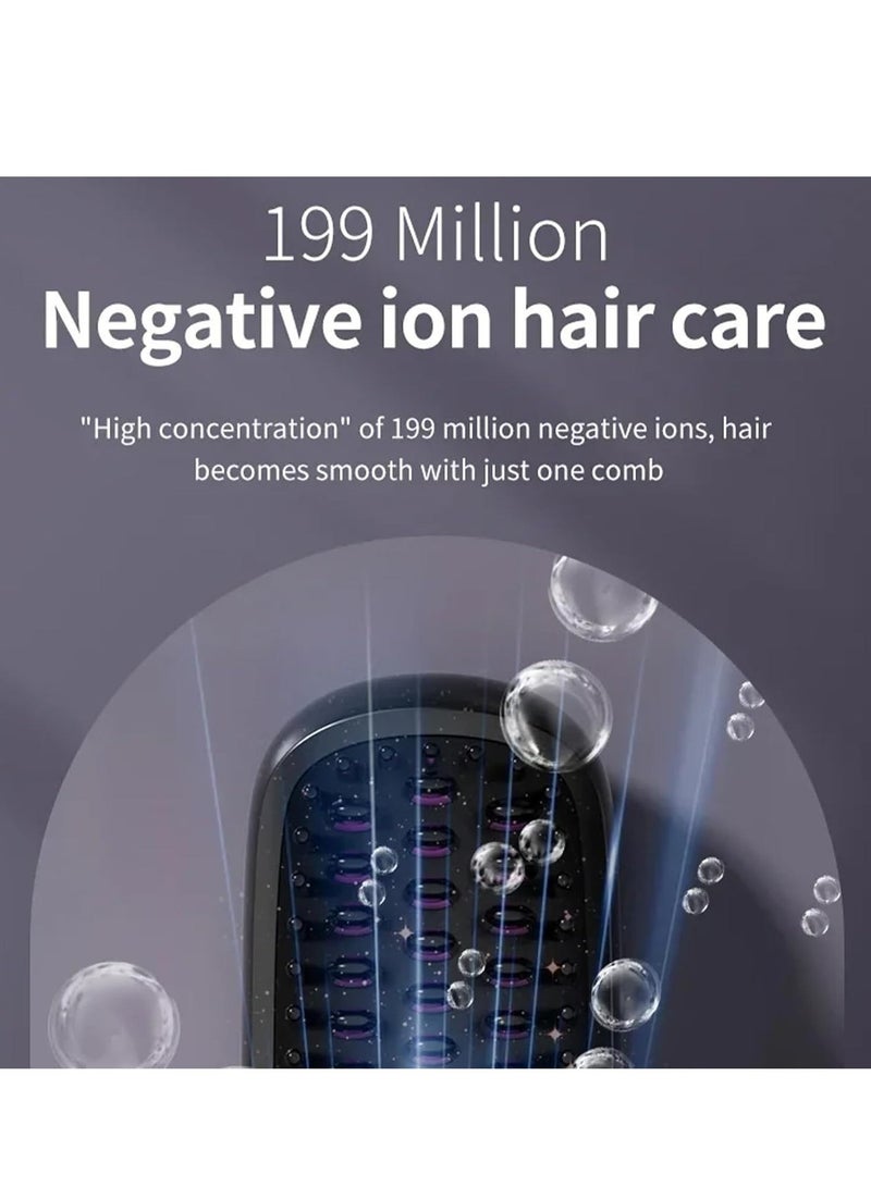 Cordless Hair Straightener Brush, Cordless Hair Straighteners with 3 Temperature Modes Rechargeable Heated Styling Brushes for Hairs Styling Travel for Office Home - Image 5