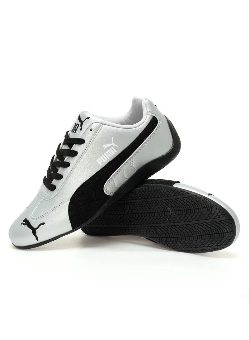 بوما حذاء رياضي Speedcat Go OG فضي/أسود للرجال/النساء/الطلاب - Image 2