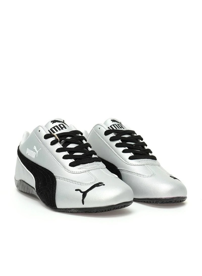 بوما حذاء رياضي Speedcat Go OG فضي/أسود للرجال/النساء/الطلاب - Image 3