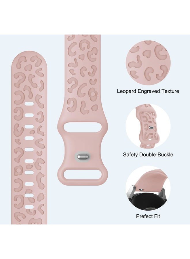 Tiorecime 20 Pack Leopard Engrave Bands Compatible with Samsung Galaxy Watch 7 6 5 4 FE 40mm 44mm/6 4 Classic 43mm 47mm 42mm 46mm/5 Pro 45mm/Active 2 Band, 20mm Soft Silicone Cheetah Strap for Women - Image 2
