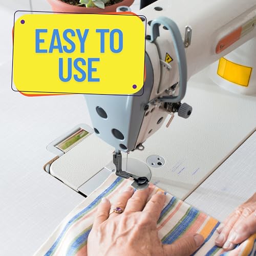 ZENITH Rolled Hemming Folder Presser Foot, Multi-Function Curved Pull Tube for Silk Chiffon, High Shank Compatible with Jack f4, Juki, Brother (1/4 (6.4MM) + 1/8 (3.2MM)) - Image 4