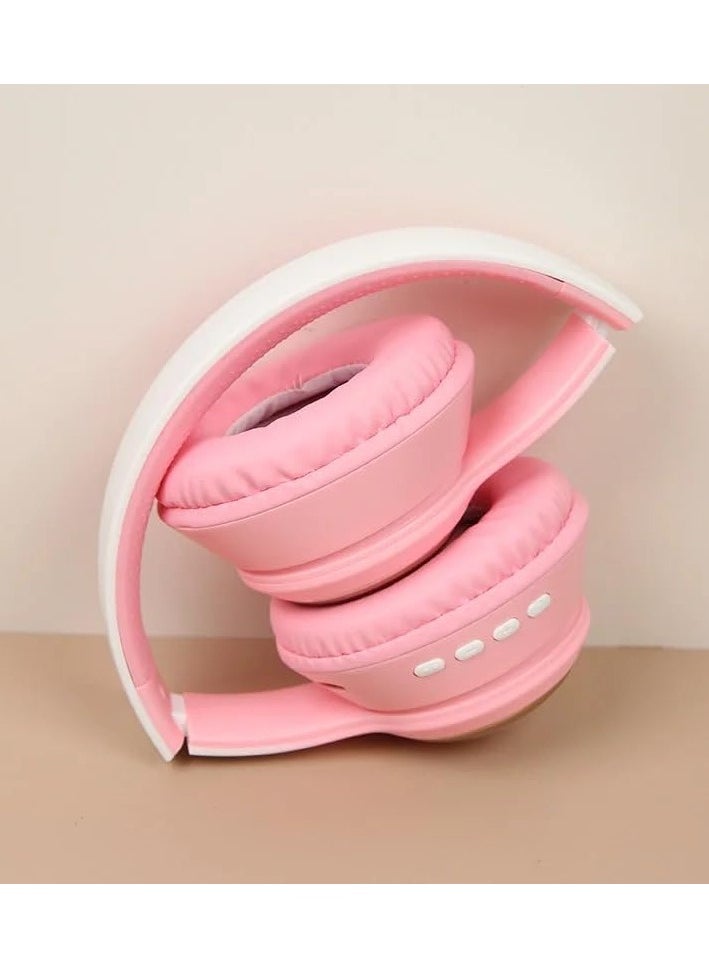 AMBERJACK - Wireless Music BT Headphones for Gaming Over Ear Foldable Noise Protection Headset AKZ61 For Children Boy Girl Travel School Phone Pad Tablet PC - Image 1