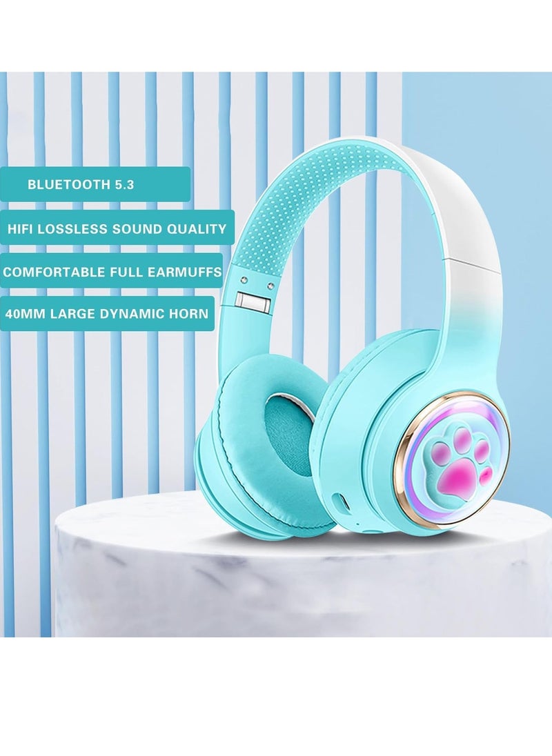 AMBERJACK - Wireless Music BT Headphones for Gaming Over Ear Foldable Noise Protection Headset AKZ61 For Children Boy Girl Travel School Phone Pad Tablet PC - Image 1