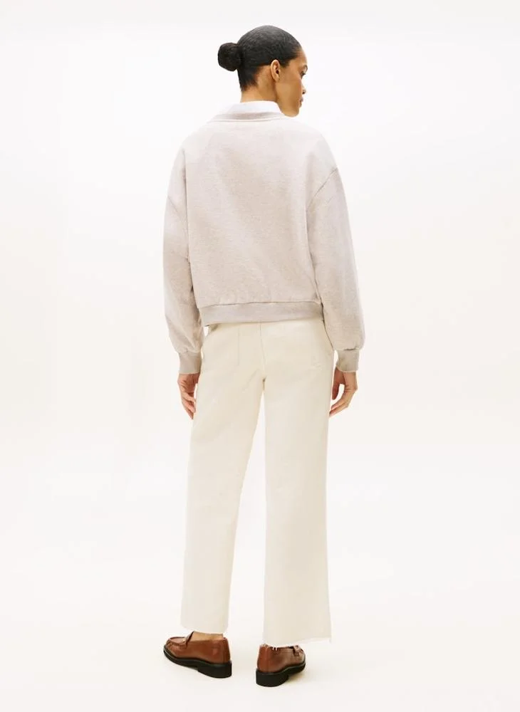 تومي هيلفيغر سويت شيرت بياقة دائرية برسومات