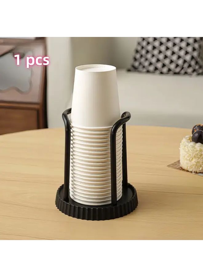 Black Disposable Cup Holder Organizer For Kitchen Office Bathroom Cafe Storage - Image 3