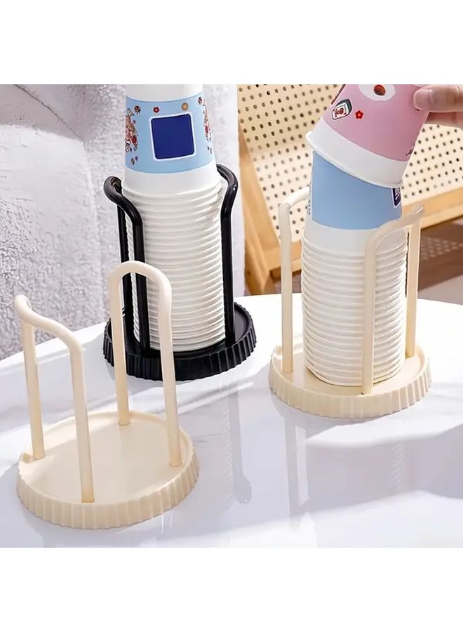 Black Disposable Cup Holder Organizer For Kitchen Office Bathroom Cafe Storage - Image 2
