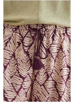 women'secret Maroon printed long pants  - Image 2
