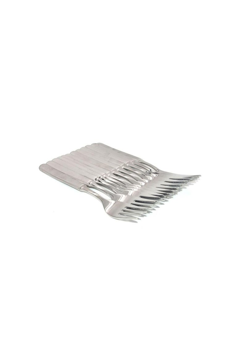 LTR 12-Pieces Stainless Steel Table Forks Set  Dinner Fork Set Ideal For Eating Salad Dessert Appetizer Fruit Salad Chinese Food Dishwasher Safe Dinner Forks  Table Forks Ideal For Family  Hotels - Image 4