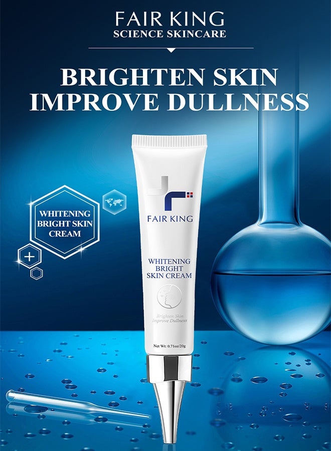 Fair King Whitening Bright Skin Cream - for Face Skin Whitening Freckle Cream Pigmentation Treatment Sun Spots Age Spots Blemish Remover Lightening Cream 20g - Image 4