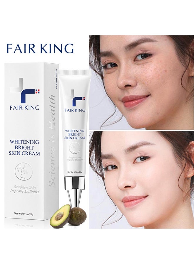 Fair King Whitening Bright Skin Cream - for Face Skin Whitening Freckle Cream Pigmentation Treatment Sun Spots Age Spots Blemish Remover Lightening Cream 20g - Image 1