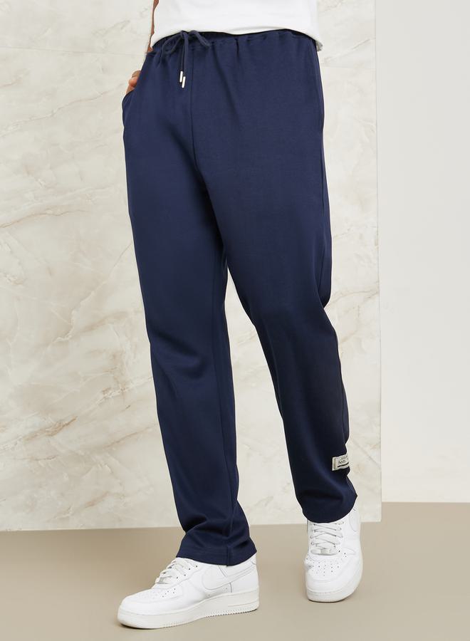 Styli Patch Detail Oversized Interlock Joggers - Image 1