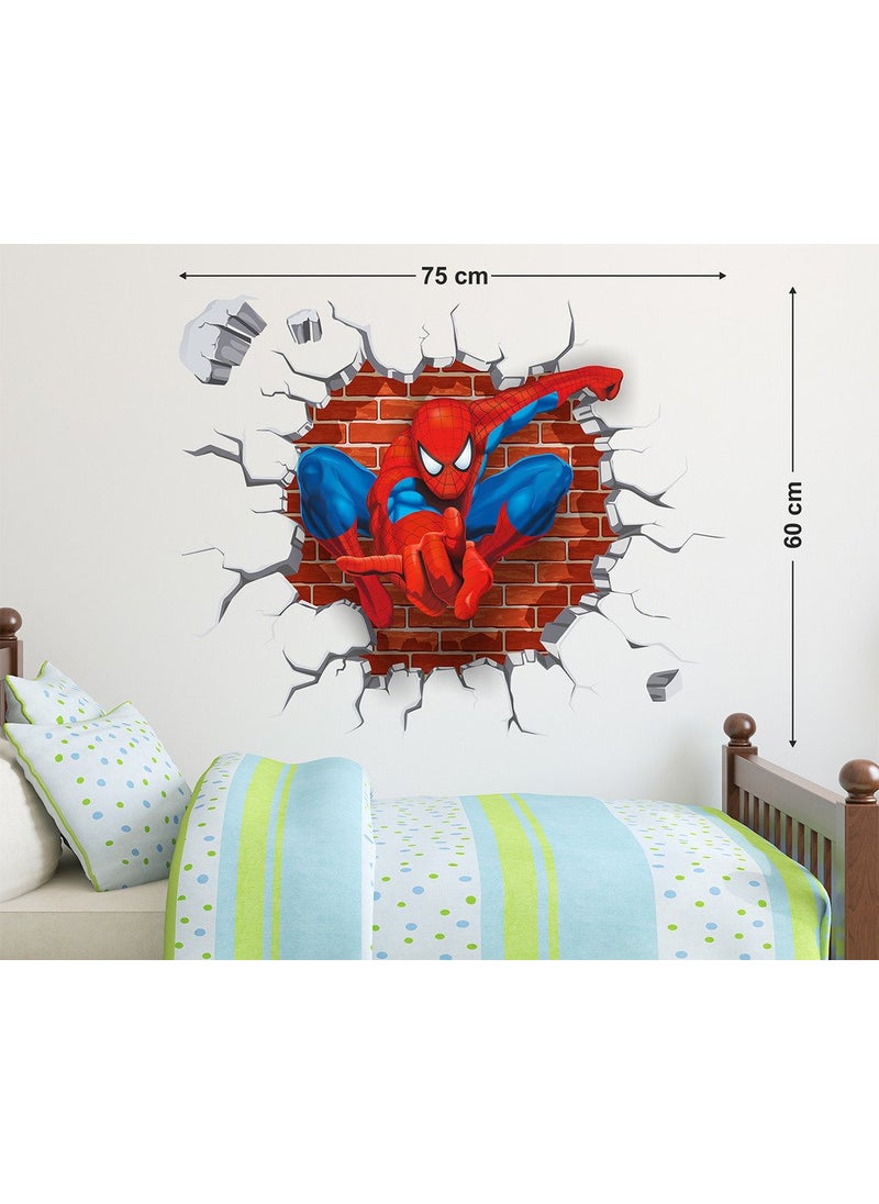 Decals Design Decals Design 'Spiderman Super Hero Cartoon' Wall Sticker (PVC Vinyl, 60 Cm X 90 Cm X 1 Cm, Multicolour), Self-Adhesive, 900 MM  - Image 2