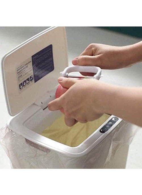 KKZY KKZY Wireless Sensor Automatic Trash Bin Touchless Garbage Bin Bathroom Toilet Dustbin Kitchen Household Waste Bin Automatic Trash Cans Smart Trash Bin 14LT1 pcs  - Image 5